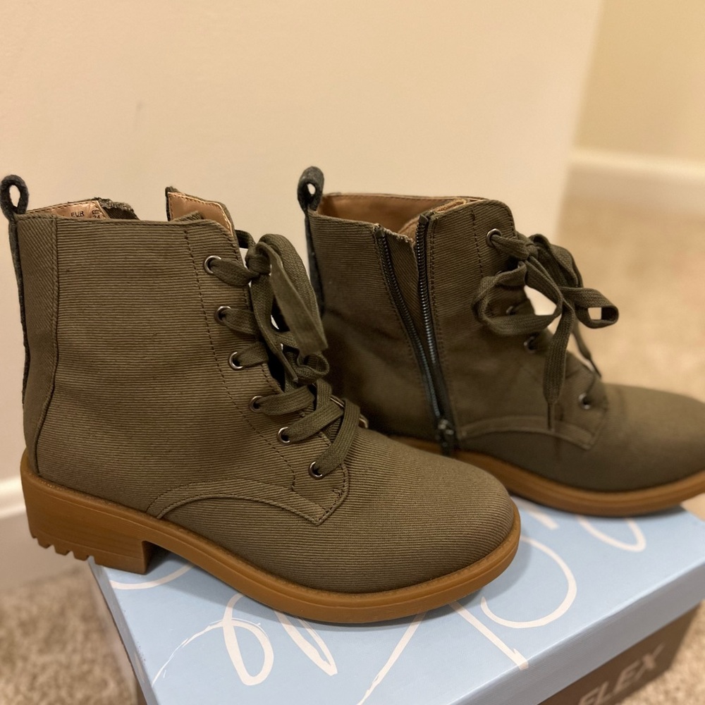Combat Green Booties